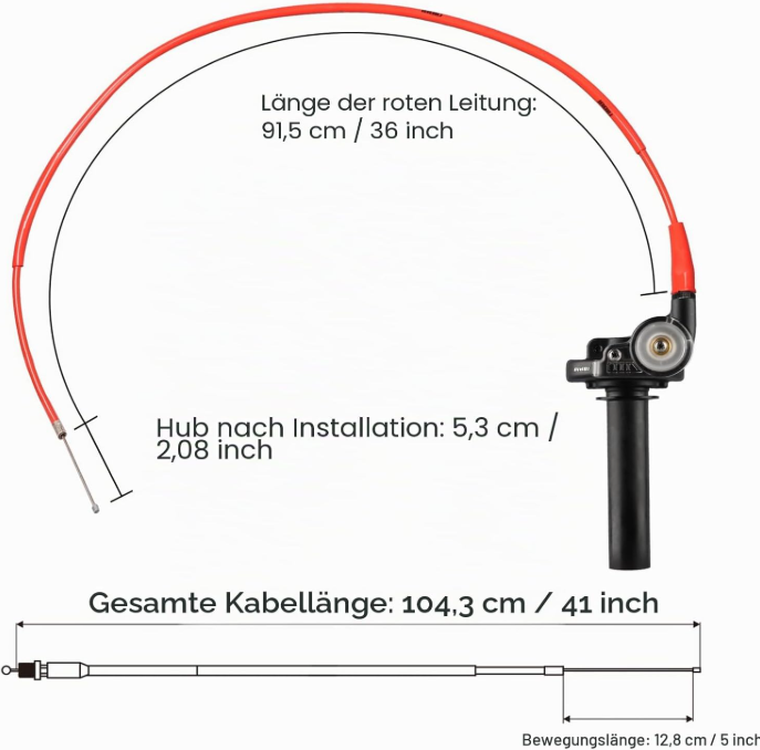 Gasgriff-Komplettset Pitbike Konfigurator